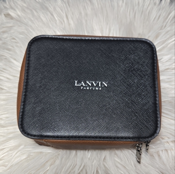 LANVIN for TURKISH AIRLINES first class amenity bag kit zipper travel case - Picture 2 of 11